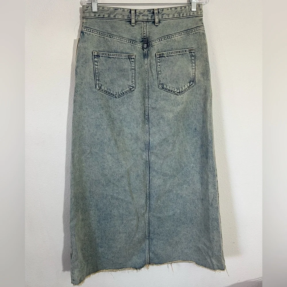 Pilcro Jean Midi Skirt